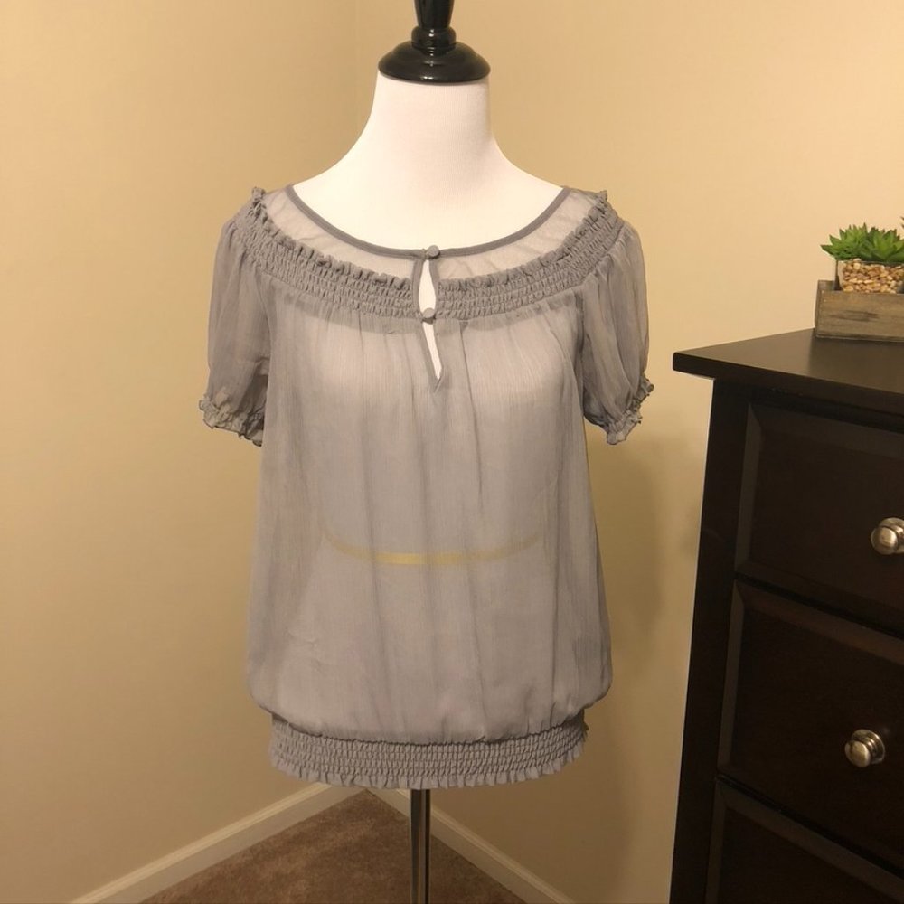 Express Gray Blouse